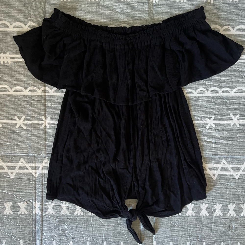 Express Black Off-Shoulder Blouse